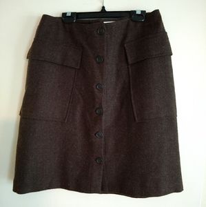 Wool Mini Skirt